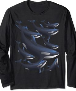 Orca Killer Whale Toothed Whale Marine Mammal Dolphin Long Sleeve T-Shirt