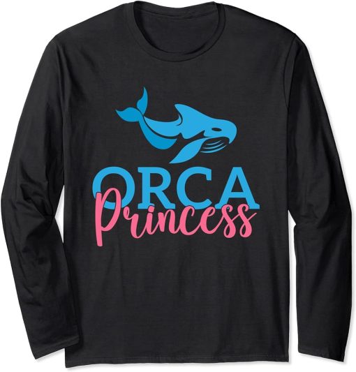 Orca Princess Orca Whale Long Sleeve T-Shirt